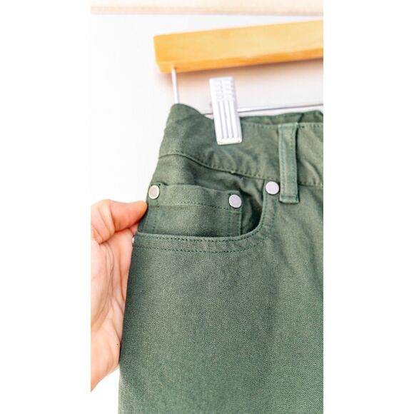 Joseph Gabardine Stretch High Rise Button Fly Straight Leg Trouser Pants Size 6 - Picture 9 of 13